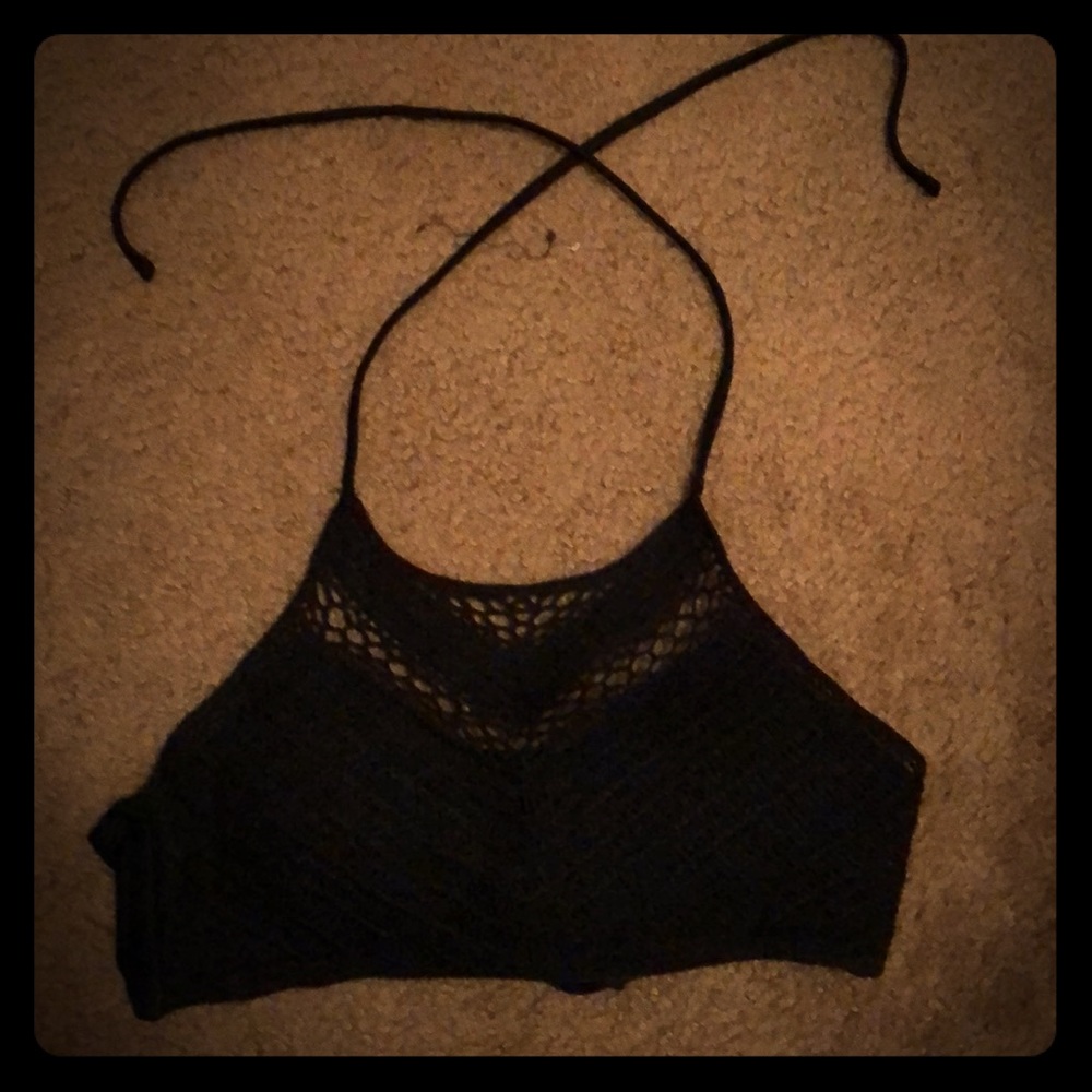 Black bathing suit top